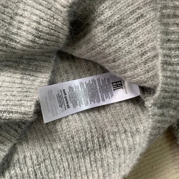 Self-Portrait  Crystal-embellished ribbed-knit cardigan - Picture 6 of 9